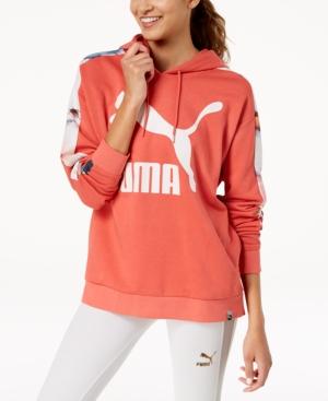Puma T7 Printed-sleeve Logo Hoodie