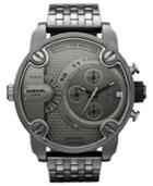 Diesel Watch, Men's Gunmetal Ion-plated Stainless Steel Bracelet 51mm Dz7263