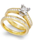 Certified Diamond Engagement Bridal Set In 14k Gold (2 Ct. T.w.)