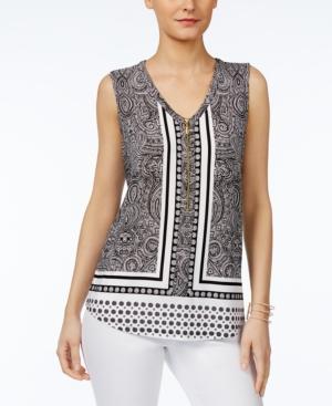 Inc International Concepts Printed Tank Top, Created For Macy's