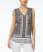 Inc International Concepts Printed Tank Top, Created For Macy's
