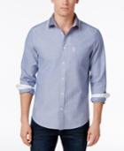 Ben Sherman Men's Flat Knit Collar Cotton Shirt