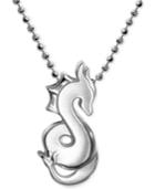 Little Dragon Zodiac Pendant Necklace In Sterling Silver