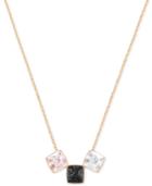 Swarovski Rose Gold-tone Multi-crystal Pendant Necklace