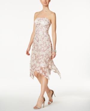 Rachel Rachel Roy Floral-embroidered Strapless Dress