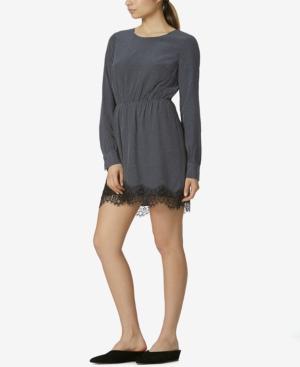 Avec Les Filles Lace-trim Printed Dress