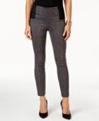 Thalia Sodi Elastic-inset Snakeskin-print Ankle Pants, Only At Macy's