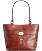 Giani Bernini Turn-lock Glazed Tote, Created For Macy's