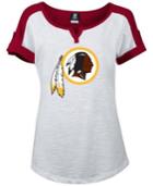 5th & Ocean Women's Washington Redskins Rolled Sleeve Slub T-shirt