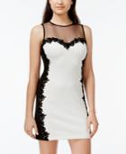 B Darlin Juniors' Applique Illusion-detail Dress