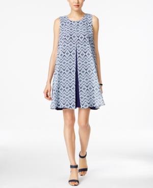 Style & Co. Printed Split-front Dress, Only At Macy's