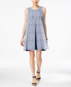 Style & Co. Printed Split-front Dress, Only At Macy's