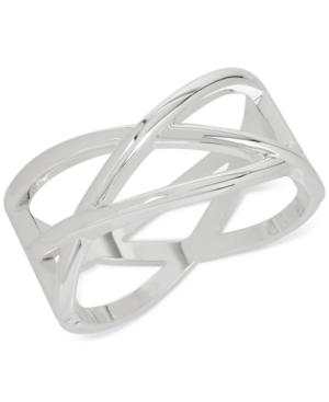Robert Lee Morris Soho Silver-tone Openwork Bangle Bracelet