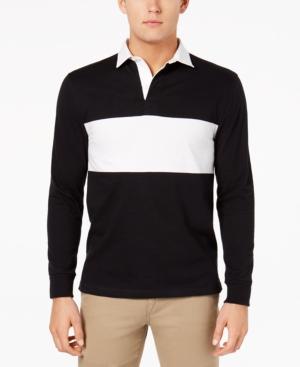 Club Room Men's Pieced Colorblocked Rugby Polo, Created For Macy's