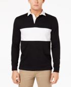 Club Room Men's Pieced Colorblocked Rugby Polo, Created For Macy's