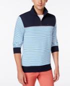 Tommy Hilfiger Men's Branson Colorblocked Striped Quarter-zip Sweater