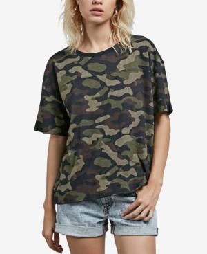 Volcom Juniors' Cotton Camo-print T-shirt