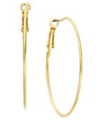 Inc International Concepts Gold Tone Medium Wire Hoop Earrings, Created For Macy's