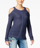 Inc International Concepts Cold-shoulder Knit Sweater, Only At Macy's