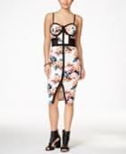 Material Girl Juniors' Floral-print Bodycon Dress, Only At Macy's