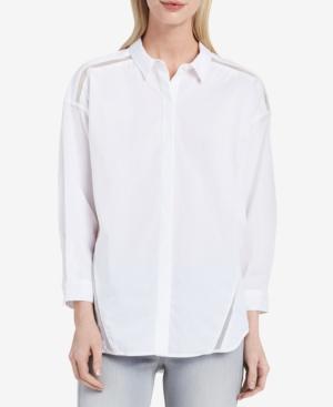 Calvin Klein Jeans Cotton Lattice-trim Shirt