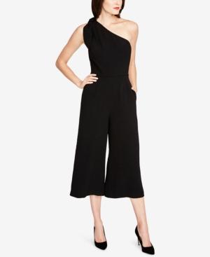 Rachel Rachel Roy Tie-trim One-shoulder Wide-leg Jumpsuit, Created For Macy's