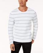 Inc International Concepts Men's Textured Striped Sweater, Created For Macy's