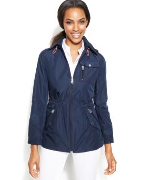 Nautica Hooded Mesh-lined Anorak Jacket