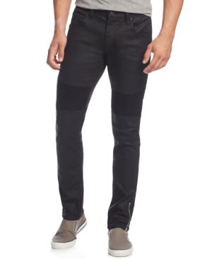 I.n.c. Men's Skinny-fit Moto Jeans, Created For Macy's