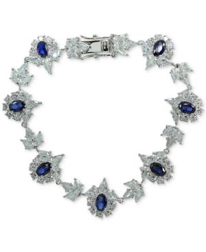 Giani Bernini Cubic Zirconia Cluster Link Bracelet In Sterling Silver, Created For Macy's
