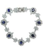 Giani Bernini Cubic Zirconia Cluster Link Bracelet In Sterling Silver, Created For Macy's
