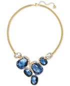 Swarovski Gold-tone Multi-crystal Collar Necklace