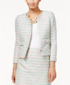 Cece By Cynthia Steffe Bow-detail Tweed Blazer