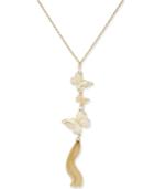 Thalia Sodi Gold-tone Crystal Butterfly & Chain Tassel Pendant Necklace, 31-1/2 + 3 Extender, Created For Macy's