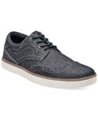 Stacy Adams Tru Casual Chambray Wing-tip Shoes