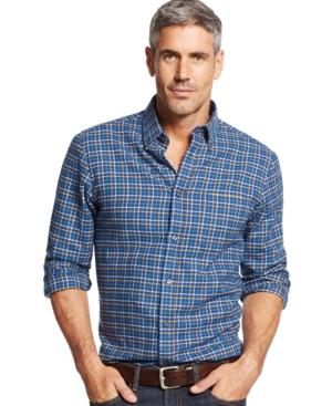 John Ashford Windowpane Long-sleeve Shirt, Only At Macy's