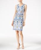 Charter Club Printed Sheath Dress, Only At Macy's