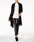 Charter Club Windowpane Supersoft Wrap & Scarf In One, Created For Macy's