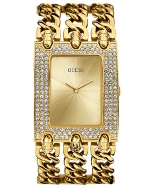 Guess Watch, Women's Gold-tone Multi-chain Bracelet 48x40mm U0085l1