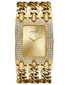 Guess Watch, Women's Gold-tone Multi-chain Bracelet 48x40mm U0085l1