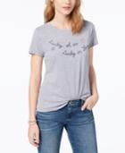 Lucky Brand In Love Cotton Embroidered T-shirt