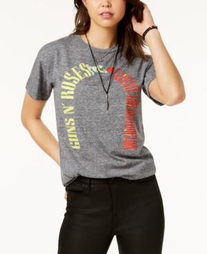 Bravado Juniors' Guns & Roses Graphic T-shirt