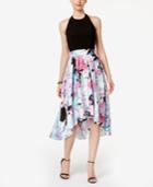 Sl Fashions Printed High-low Halter Dress