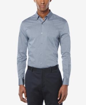 Perry Ellis Men's Non-iron Fine-stripe Long-sleeve Shirt