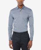 Perry Ellis Men's Non-iron Fine-stripe Long-sleeve Shirt