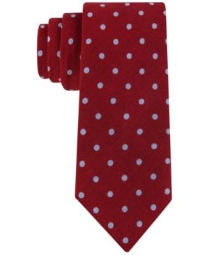 Tommy Hilfiger Men's Chambray Dot Skinny Tie