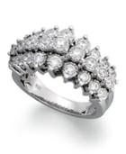 Trumiracle Diamond Pyramid Ring In 10k White Gold (1 Ct. T.w.)