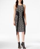 Material Girl Juniors' Printed Fringed Bodycon Midi Dress, Only At Macy's