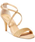 Thalia Sodi Dulce Rhinestone Strappy Evening Sandals, Only At Macy's Women's Shoes