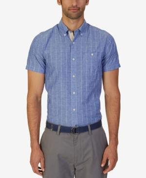 Nautica Men's Slim-fit Windowpane Shirt